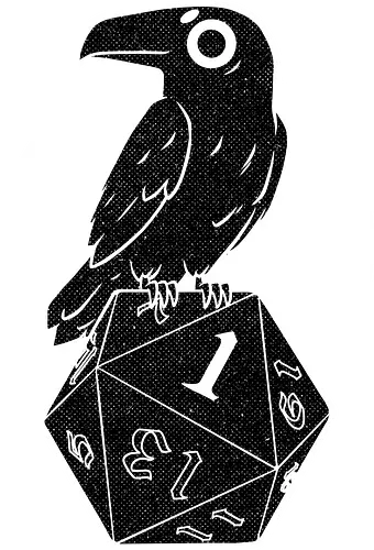 Critical Crow - Cute RPG Gift - crow, krähe, rabe, pen and paper, dice