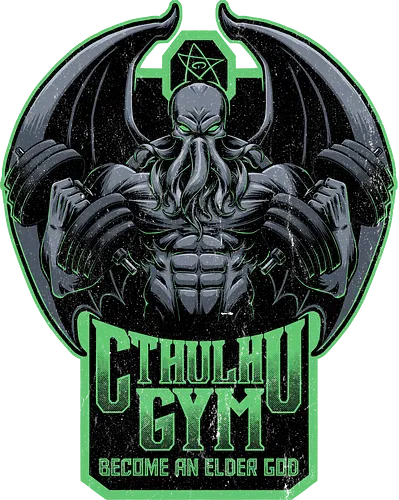 Cthulhu Gym - Muscular Bodybuilder Monster - cthulhu, gym, fantasy, lovecraft, fitConsoles