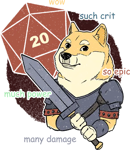 RPG - Doge Meme - doge, rpg, fantasy, wow, pen and paper