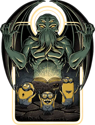 Summoning Cthulhu - cthulhu, summon, demon, lovecraft, banana