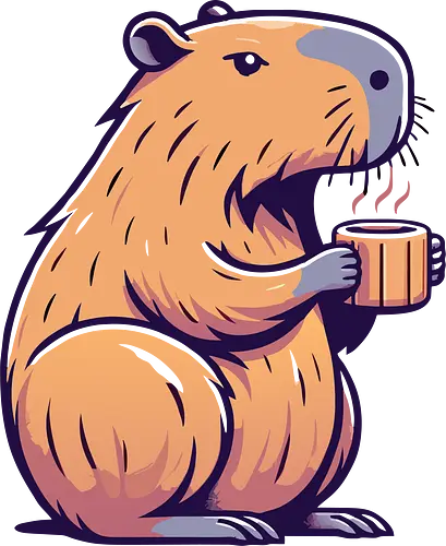 coffeebara - Capibara, caffeine