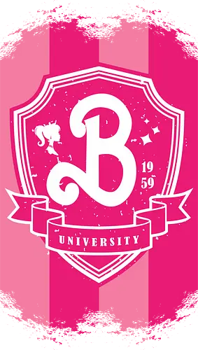 B University - pink, doll, uni, universität