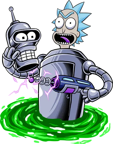 evil machine - bender, rick