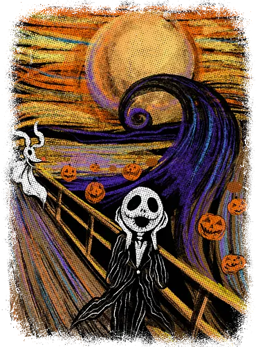 nightmare before halloween - nightmare on elm street, Munch, scrm