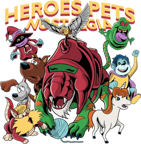 Heroes Pets - cartoon, hero, pet, 80s