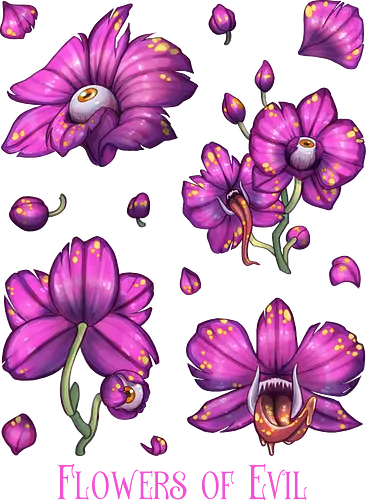 Flowers of evil - purple orchid - flower, blume, evil