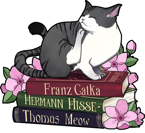 Franz Catka - Cats x Literature Series - cat, katze, lesen, buch, books, classic literature