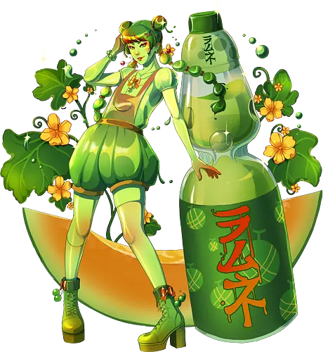 Melon Ramune Soda - melon, Soda, limo, melone, Ramune