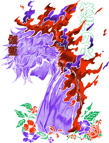 Fire Monk - anime, manga, hell, paradise Fire Monk - anime, manga, hell, paradise