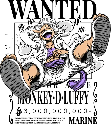Strawhat Gr 5 Bounty but White - Wanted, luffy, pirate, piece, anime, manga Strawhat Gr 5 Bounty but White - Wanted, luffy, pirate, piece, anime, manga