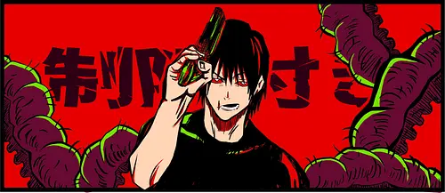 Toji and Guns - jujutsu, Megumi, anime, manga Toji and Guns - jujutsu, Megumi, anime, manga