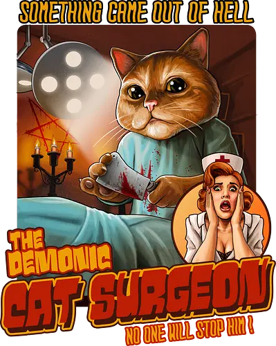 Demonic CatSurgeon - cat, katze, arzt, doctor, doktor