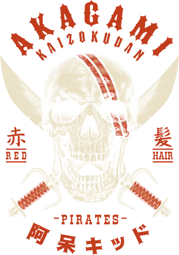 Rlistic Akagami Jolly Roger - piece, pirate, skull, schädel