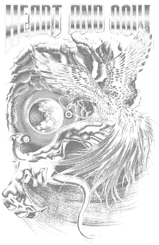 Heart and Soul - pocket, monster, silver, gold, phoenix