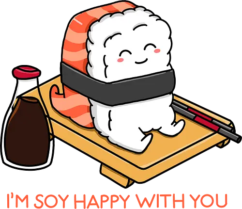 Soy Happy Sushi - sushi, Soy sauce, happy, food