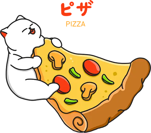 I Want Pizza - pizza, cat, katze, fast food