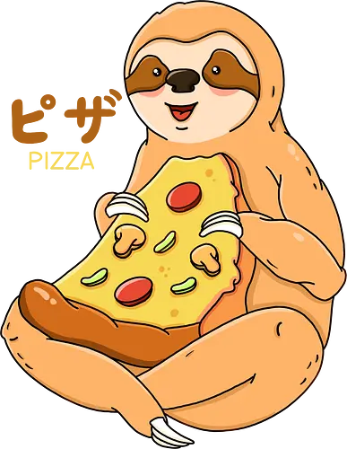 Sloth Pizza - pizza, sloth, faultier