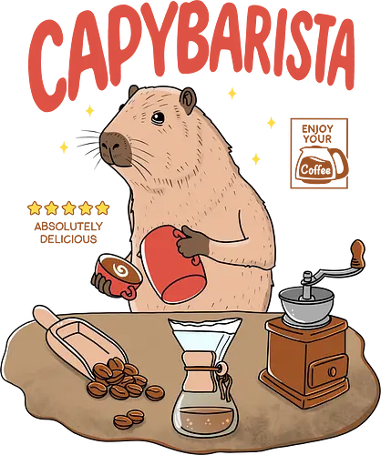 Capybarista - Capybara, coffee, Bns