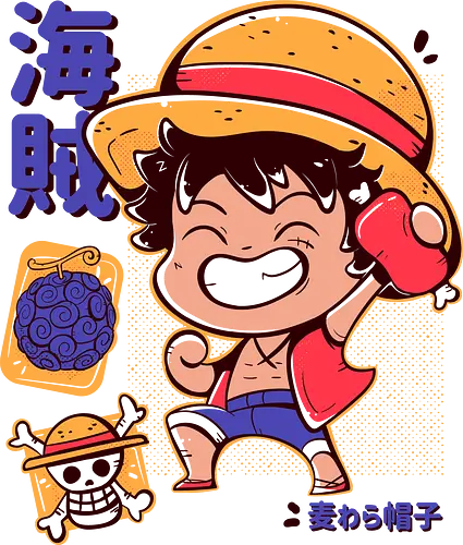 Cute Luffy - piece, pirate, chibi, cute, anime, manga