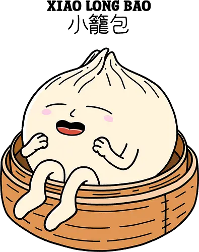 Happy Xiao Long Bao - dumpling, happy, food