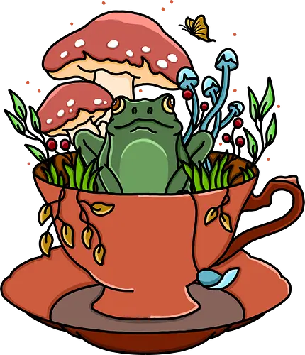 Frog Tea Cup - Frosch, Frog, tee, cup, tea