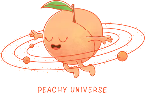 Peachy Universe - pfirsich, universum, galaxy, peach