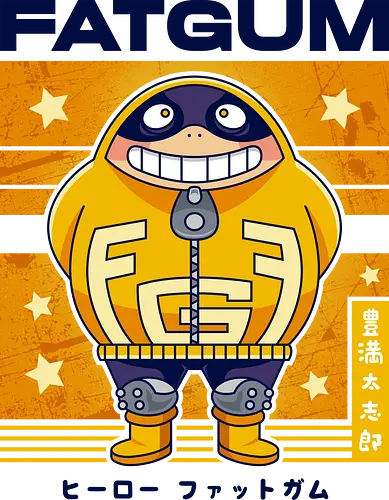 Fatgum - acaemia, hero, anime, manga