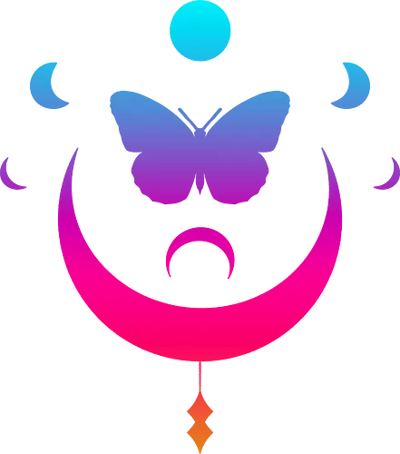 Celestial Moth - Butterfly, moon