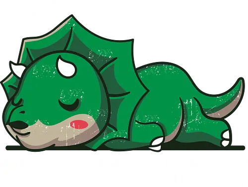 cant adult today - triceratops, dinosaur, sleepy, Drming