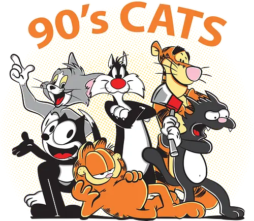 90s cats - neunziger, Katzen, tiger, serien