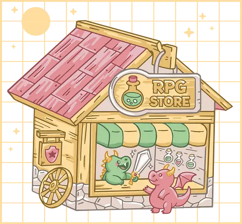 Kawaii RPG Store - kawaii, cute, sword, japan