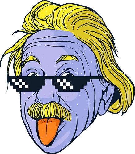 Pop Cool Einstein - Albert, Coloful, pop art