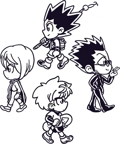 Hunter Squad - hunter, anime, shōnen Hunter Squad - hunter, anime, shōnen