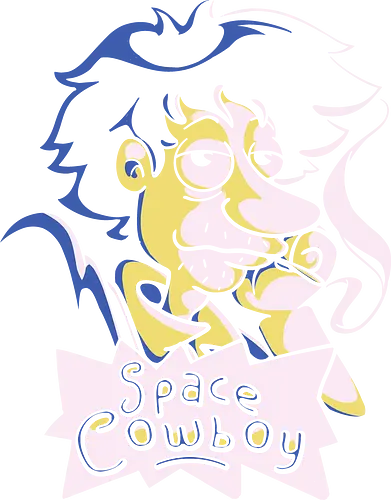 Stu Spiegel - space cowboy, bounty hunter, cowboy, anime, mashup, cartoon