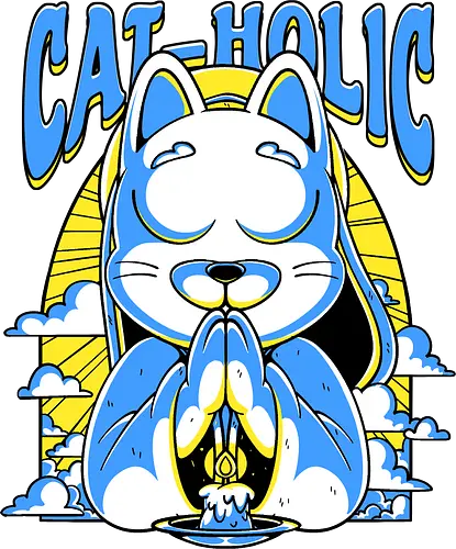 Cat-holic - cat, katze, holy