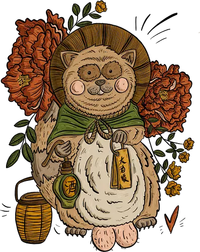 Tanuki - japan, tanuki, spirit, nippon