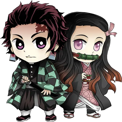 Tanjirou und Nezuko - anime, Slayer, manga