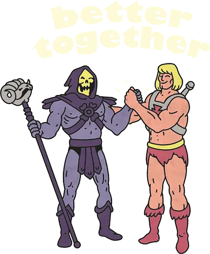 Better Together - greyskull, skeletor, cartoon, tv, fun