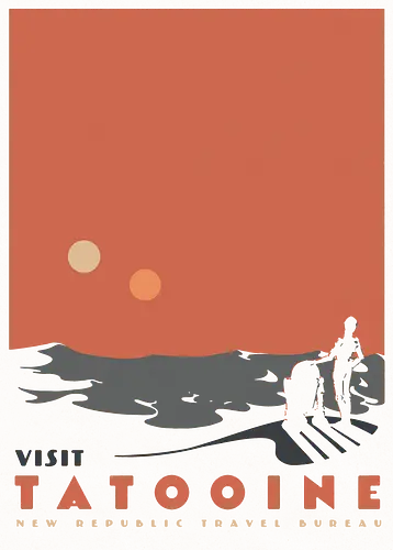 Visit Tatooine - Visit, Tattooine, scifi, space opera, desert planet, Tatoine, Tattoine