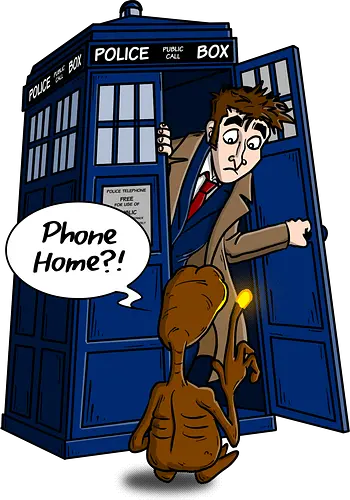 Phone Home - tardis, et, the doctor, doctor, who, mashup, tv, movie, Call home, Nach hause telefoAutomataen