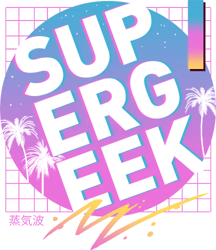 Rad Supergeek - supergeek, logo, rad, retro, 80s