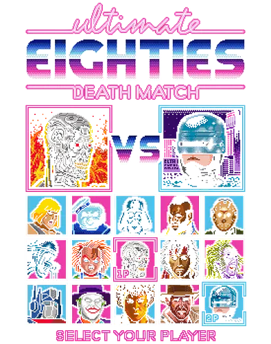 Eighties Death Match - retro, pixelart, match