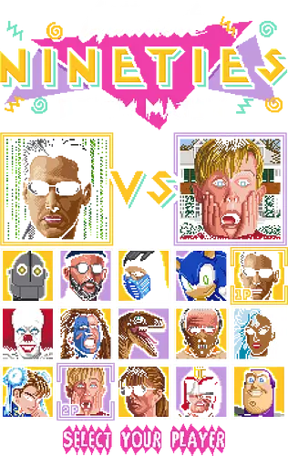 Nineties Death Match - 90s, match, pixelart