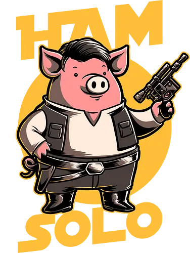 Space Captain Pig Smuggler - space opera, pig, wordplay, ham