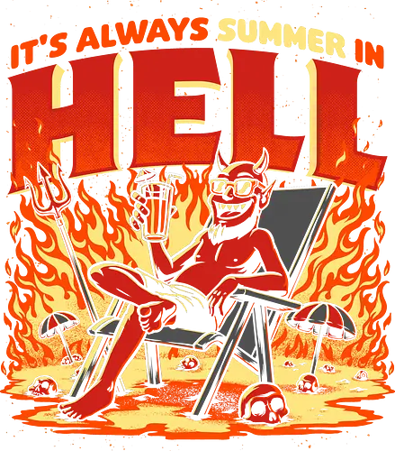 Summer in Hell - devil, hell, hölle, holidays, summer, sommer