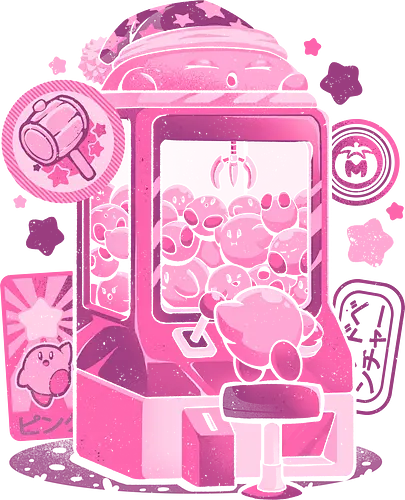 Pink Claw Machine - gacha, claw machine, pink, round