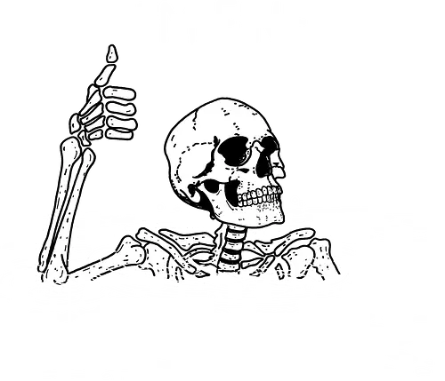 I'm Fine - skeleton, fine, ok, meme