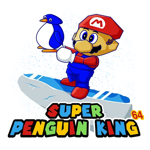 Super Penguin King - mario, penguin, 64, retro, gaming