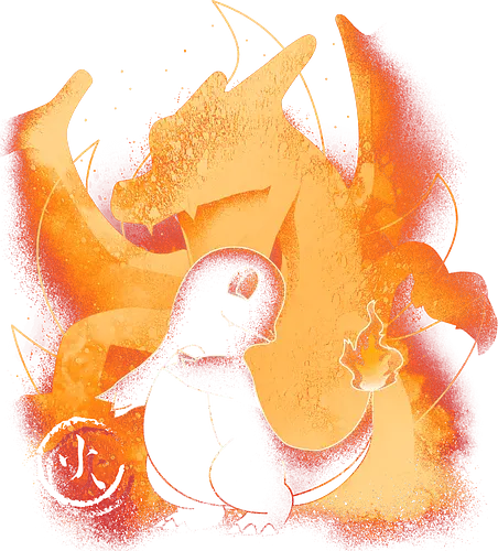 Negative fire - Drache, Dragon Negative fire - Drache, Dragon