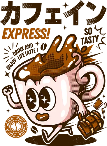 Funny Caffeine Express - coffee, kaffee, tasty